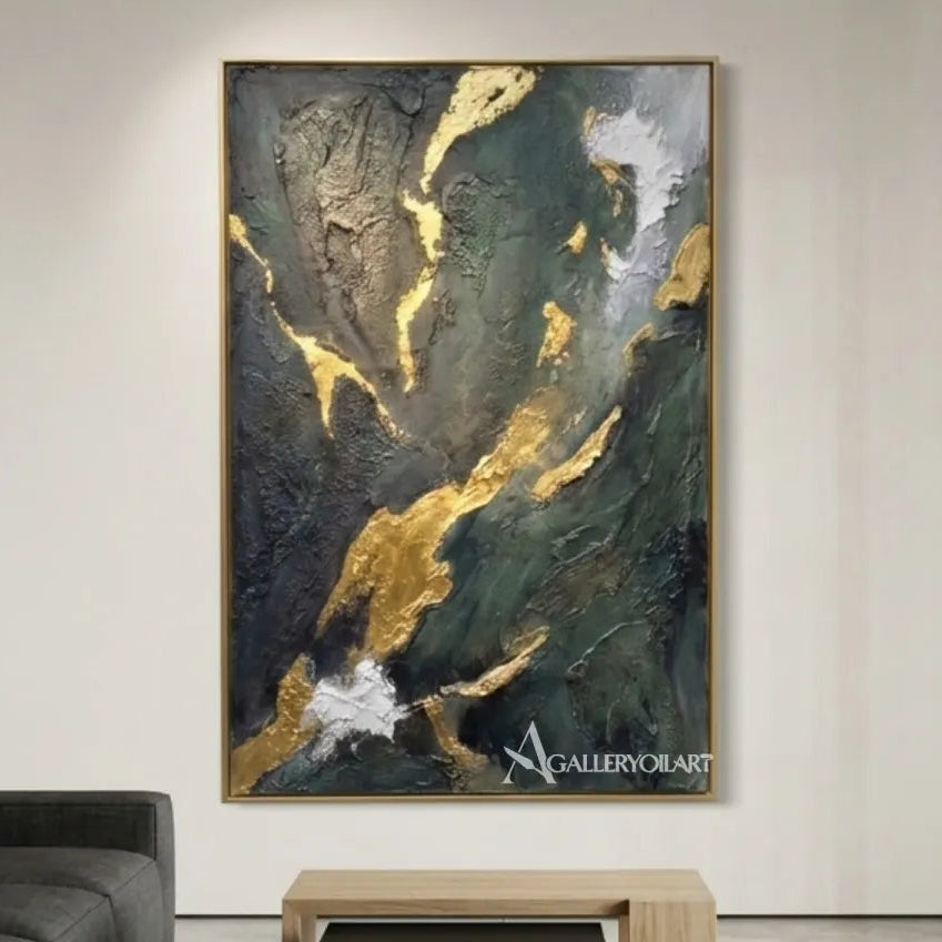 Abstract-flowing-current-textured-3D-art-in-a-modern-living-room