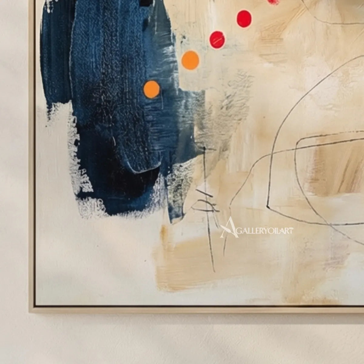 abstract-abstract-orbit-like-marks-ivory-navy-blue-charcoal-orange-and-red-wall-art-in-detail