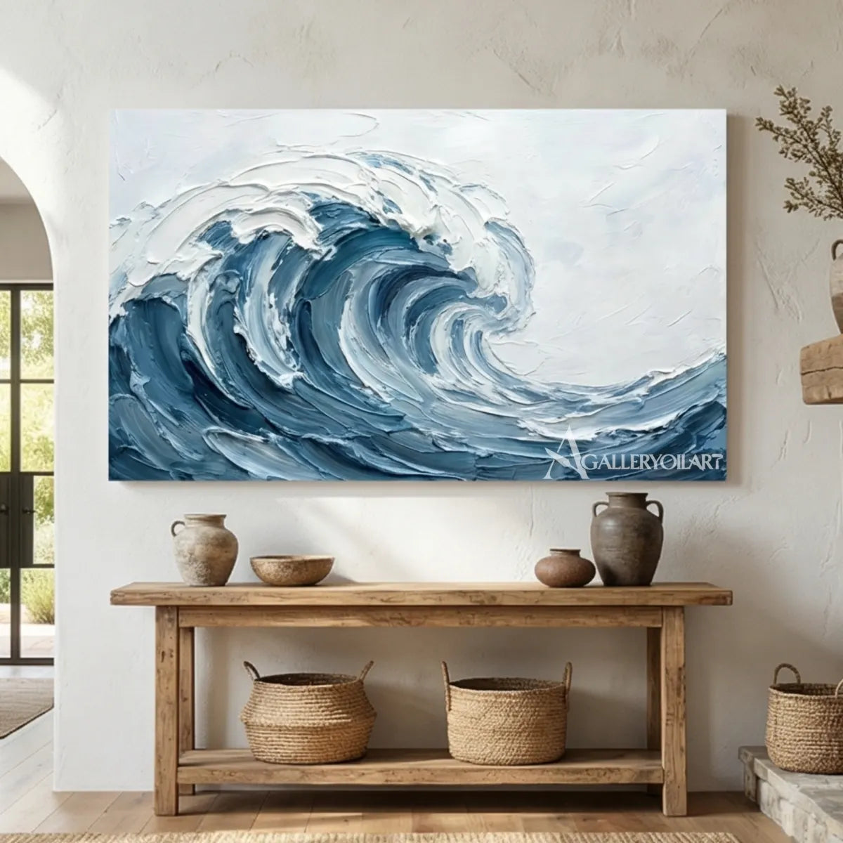 Cresting-ocean-wave-sea-beach-art-blue-living-room
