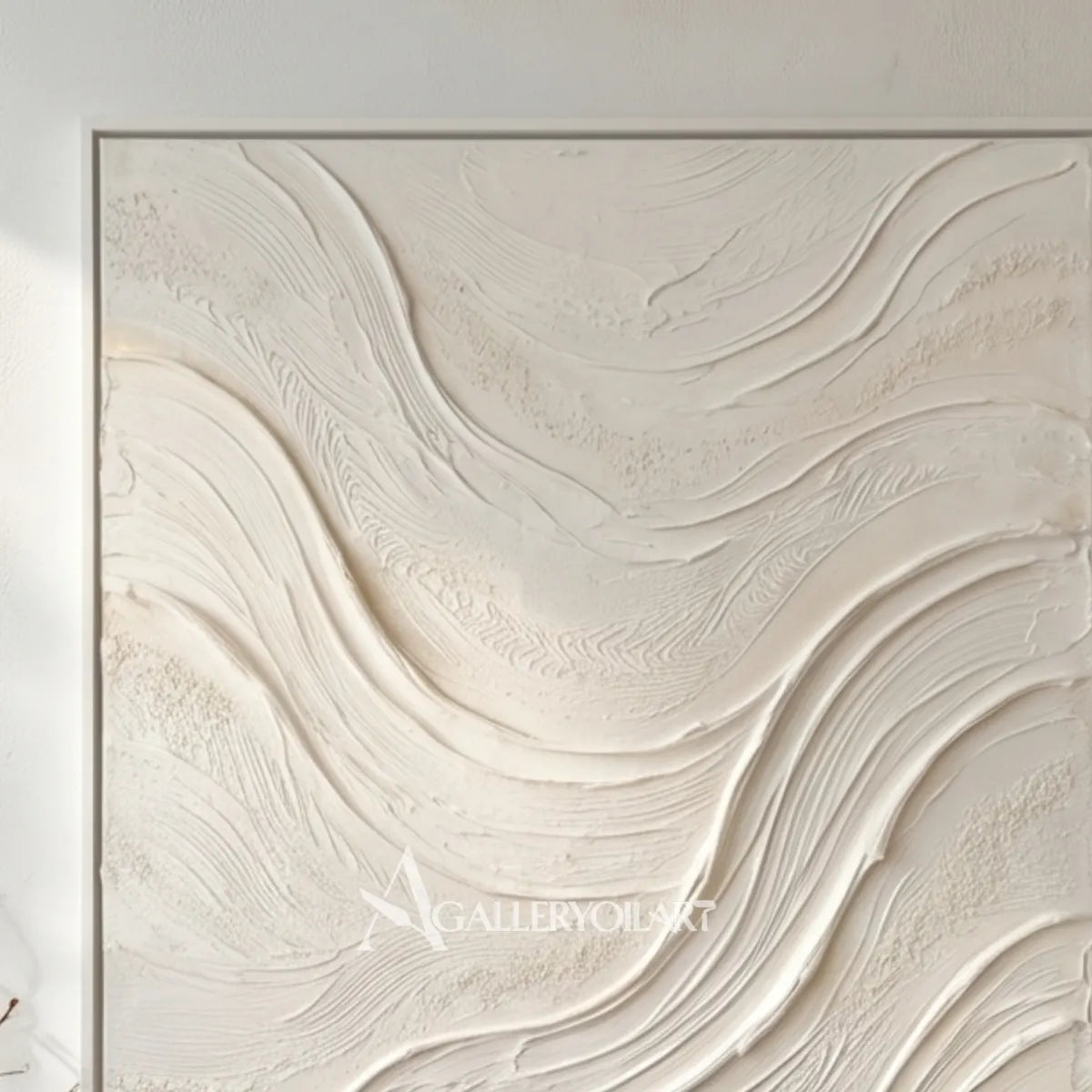 Textured-3D-white-flowing-relief-wall-art-wave-detail