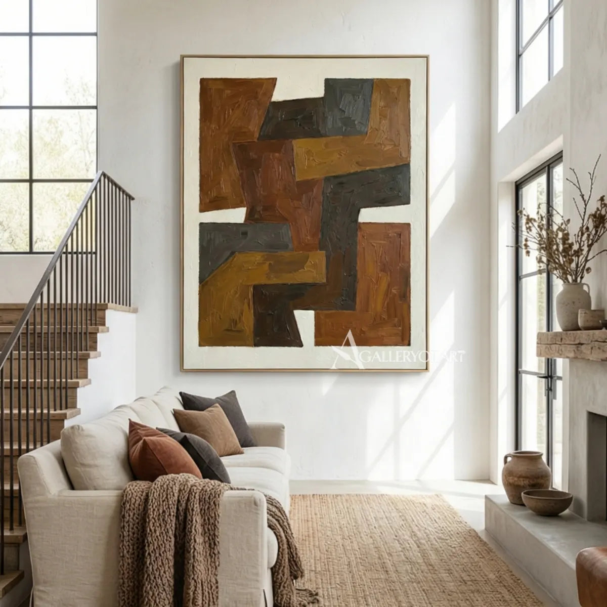 abstract-art-angular-earth-toned-forms-in-a-bright-open-room