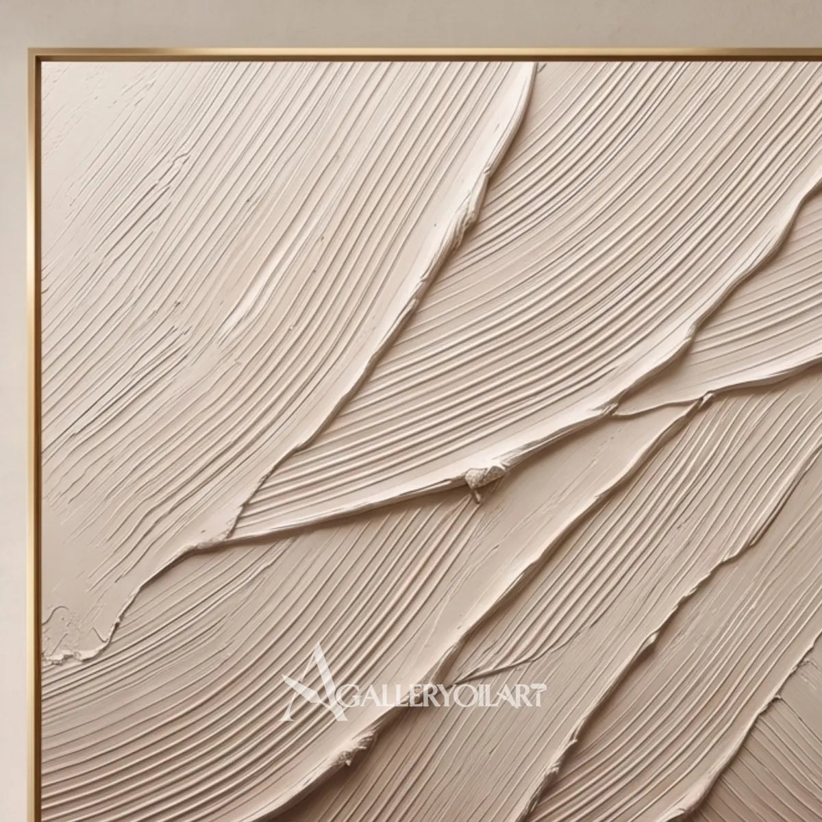 Layered-strokes-textured-3d-beige-wall-art-detail