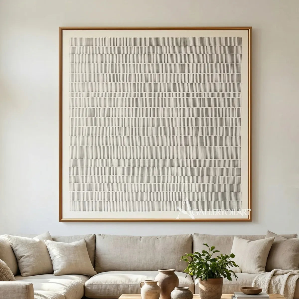 abstract-art-square-grid-of-fine-gray-lines-above-a-sofa-in-a-neutral-room