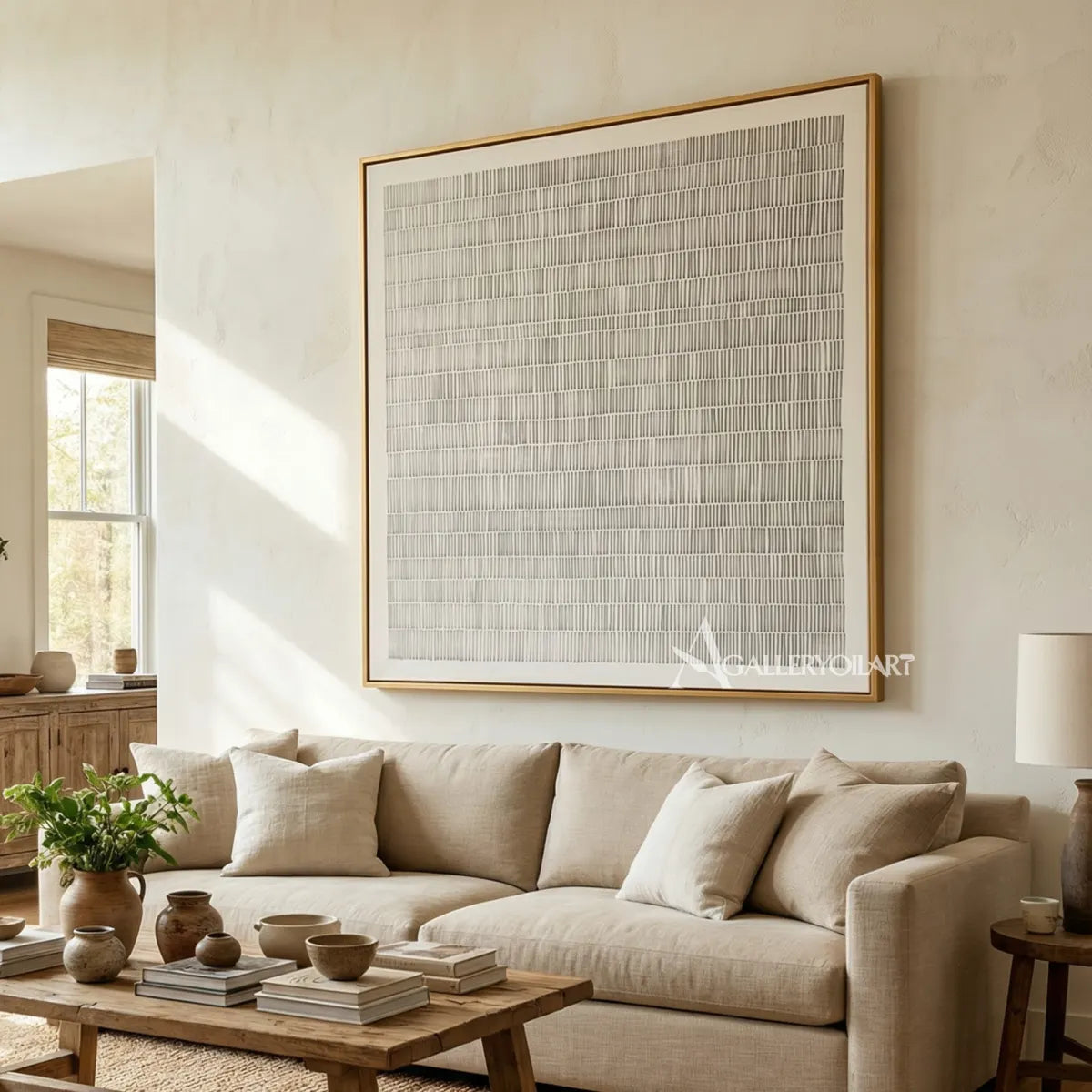 abstract-art-pale-gray-grid-and-textured-lines-in-a-bright-living-room