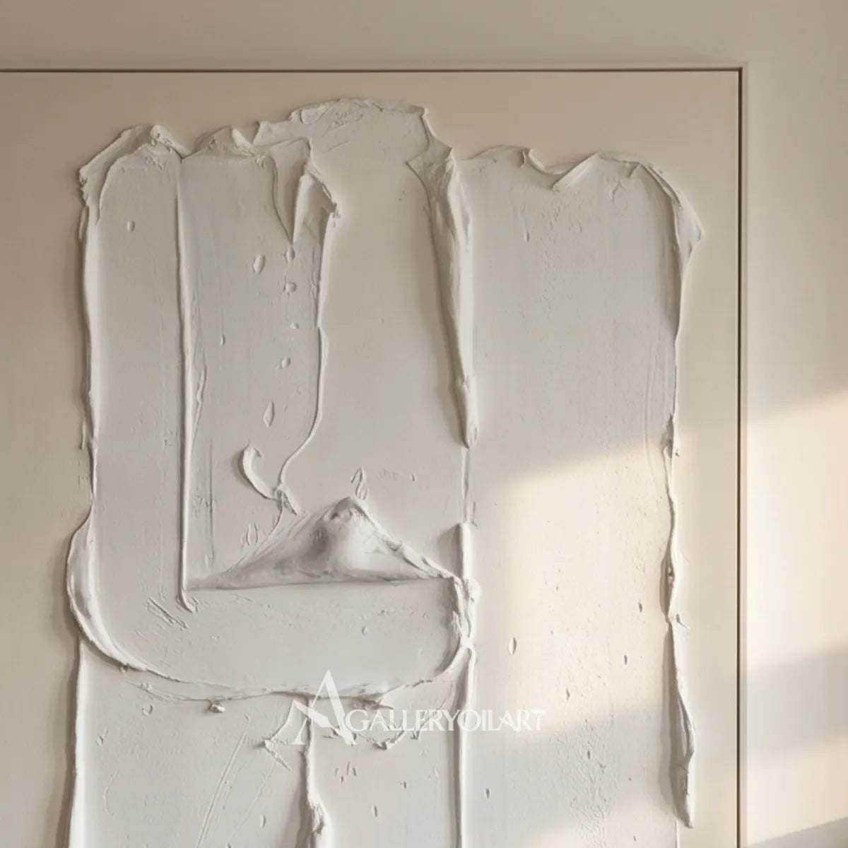 Open-white-textured-3d-relief-wall-art-close-up