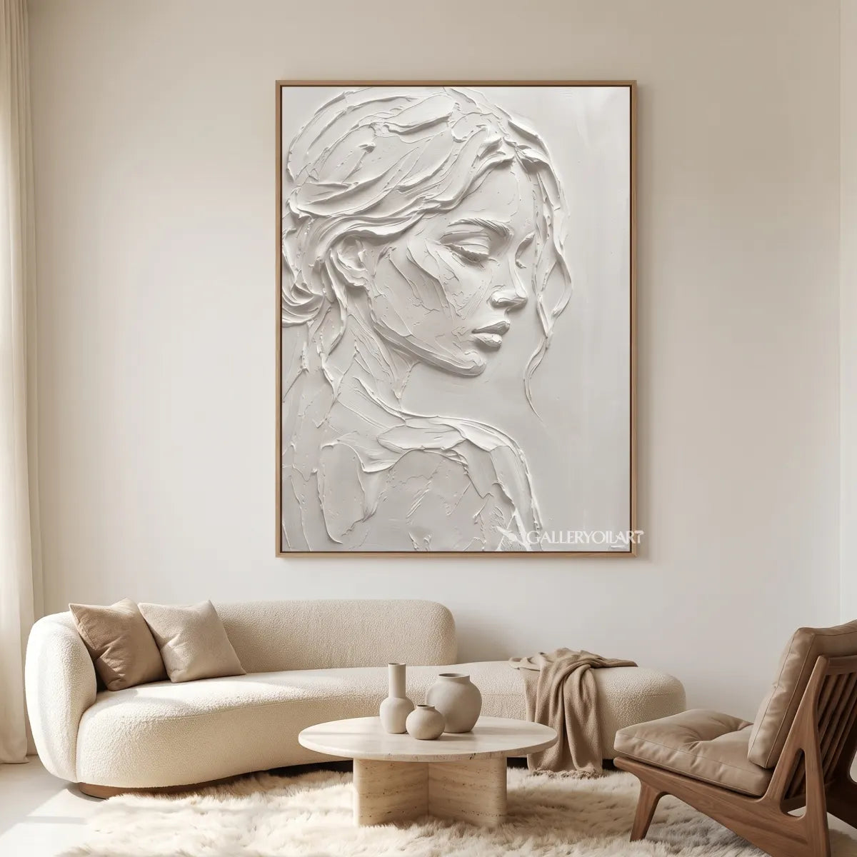 relief-portrait-grace-textured-3d-white-wall-art-in-a-gallery-space