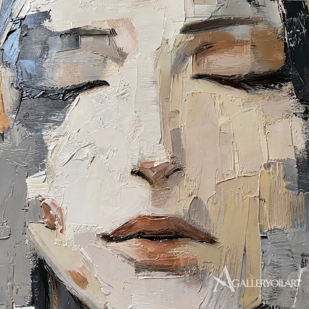 close-up-detail-of-closed-eyes-and-expressive-gray-and-beige-palette-knife-strokes-in-portrait-art