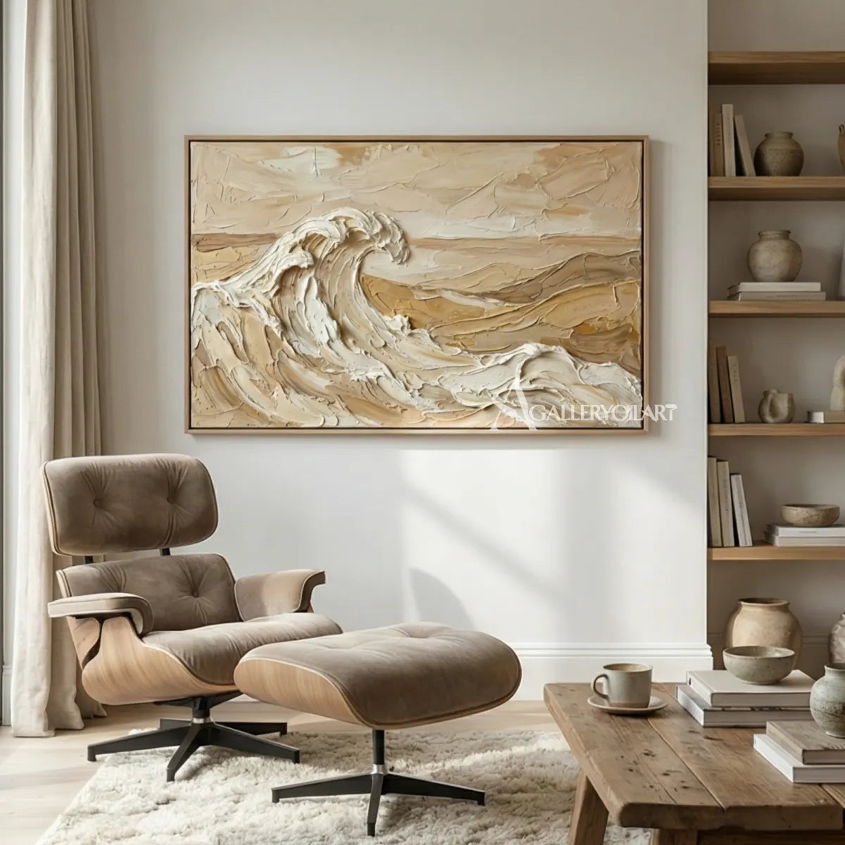Rising-ocean-breaker-sea-beach-beige-wall-art-in-a-relaxed-lounge