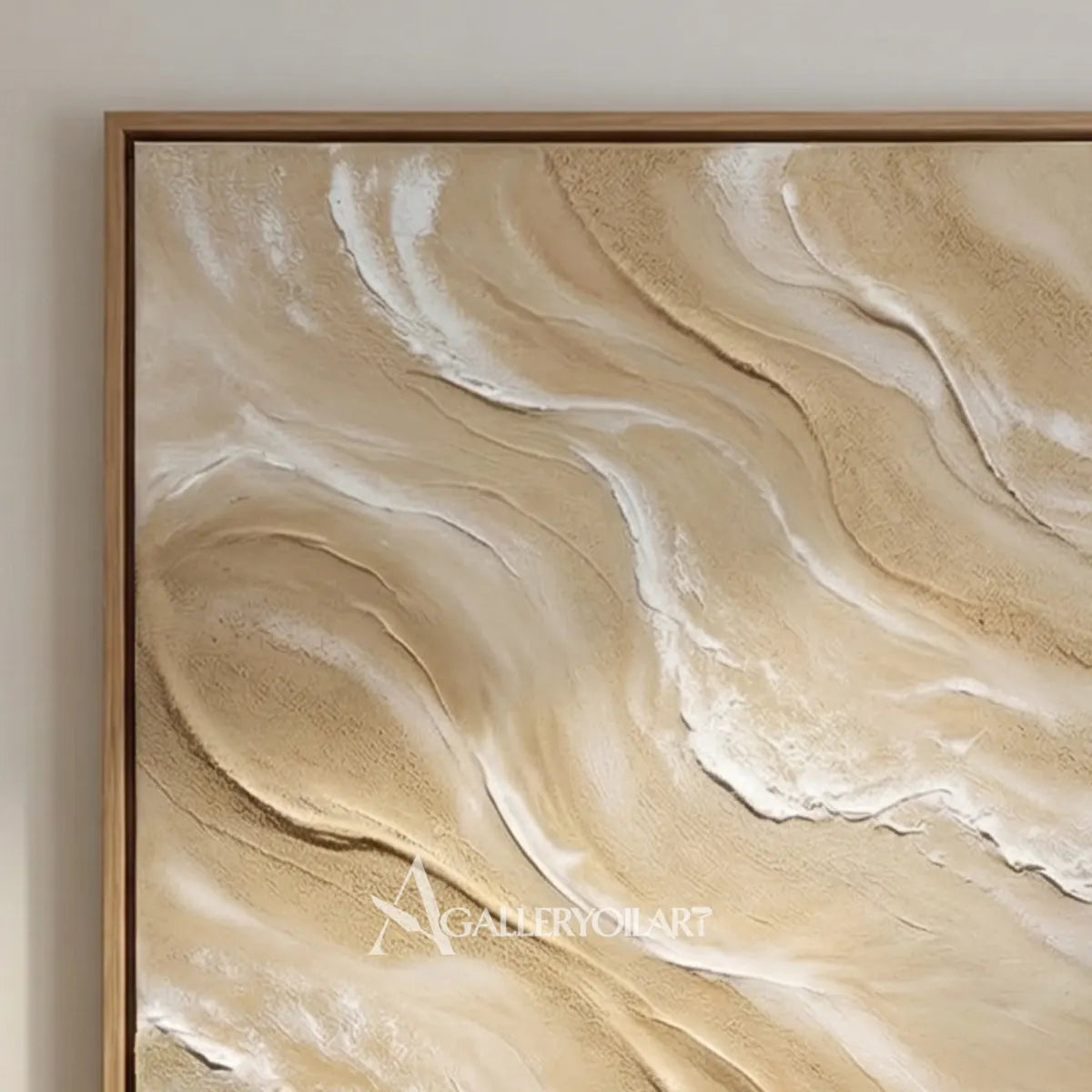 Flowing-sandlike-ridges-textured-3D-beige-wall-art-close-up-relief-detail