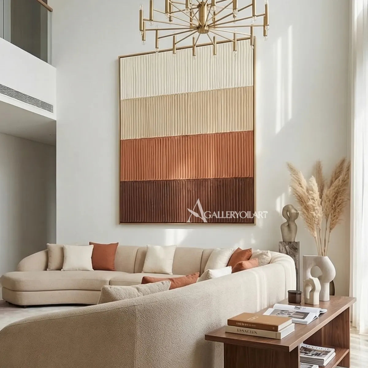 vertical-abstract-art-ribbed-color-bands-in-a-modern-living-room