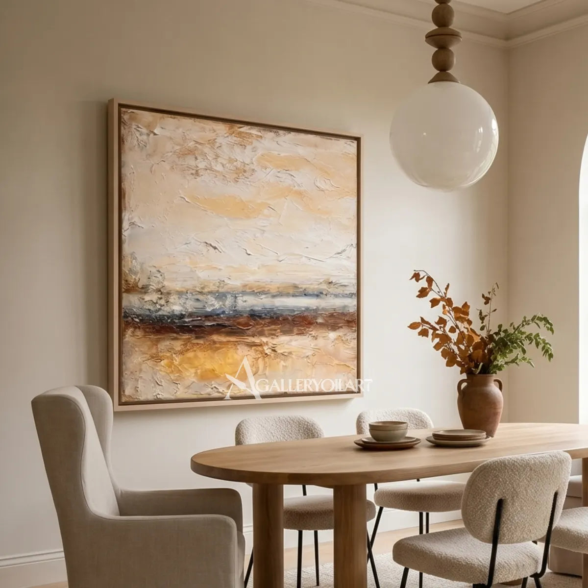abstract-art-golden-horizon-in-a-bright-dining-room