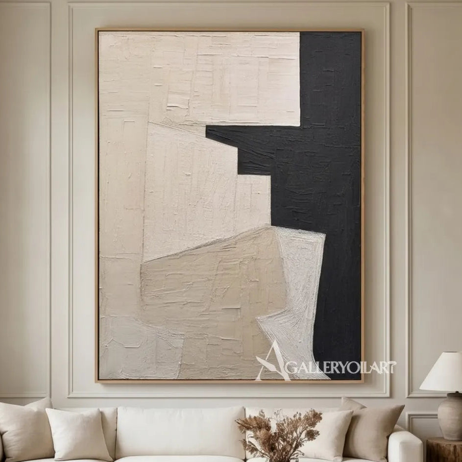vertical-abstract-work-with-divided-ivory-and-black-fields-in-a-calm-sitting-room