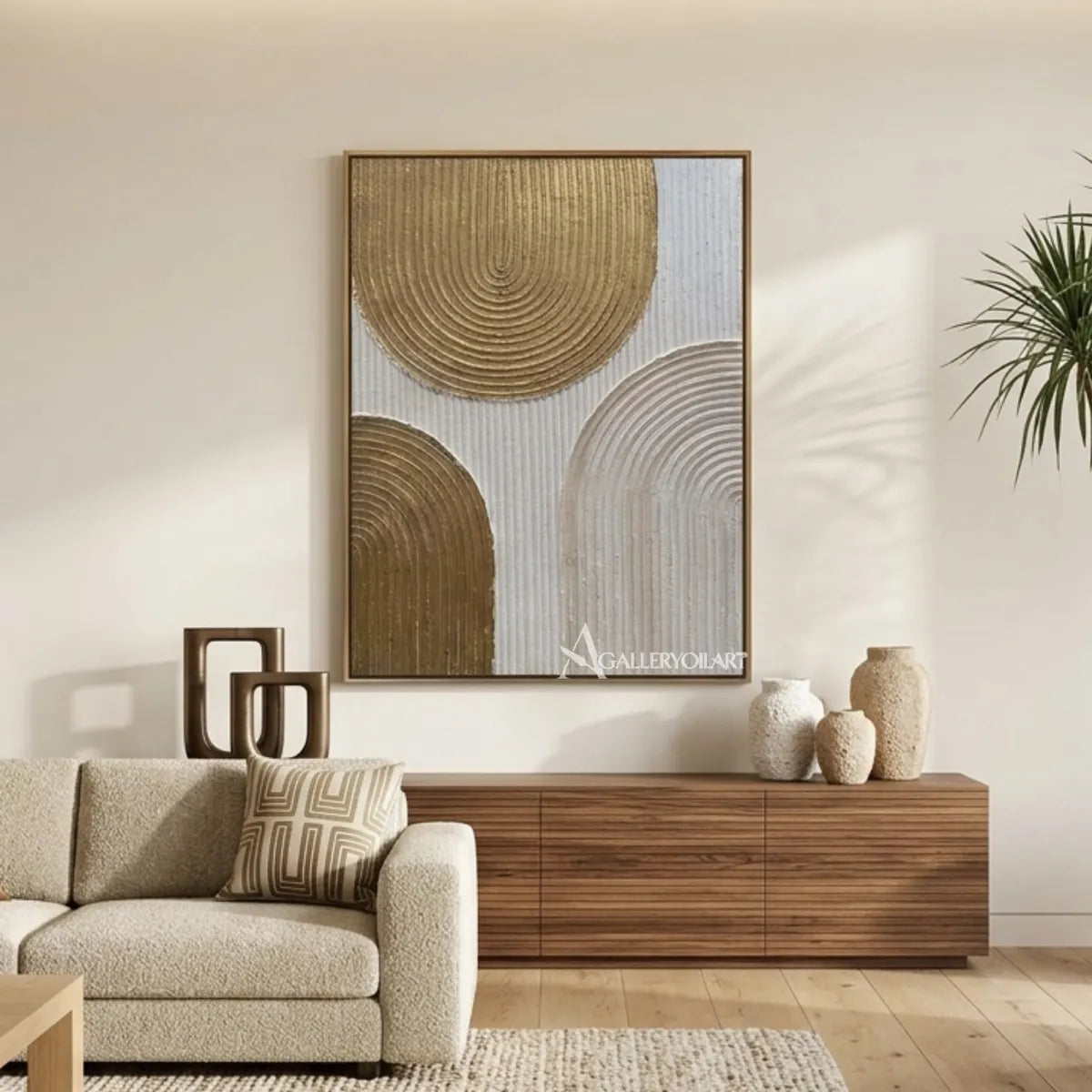 Textured-3D-arched-cadence-in-beige-and-cream-with-relief-in-an-living-area