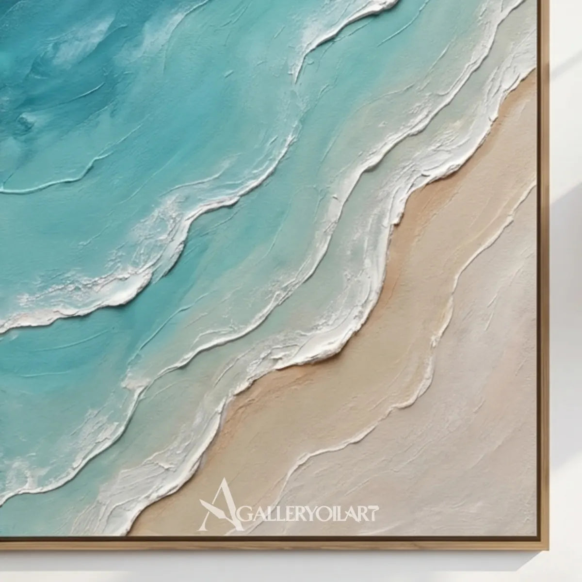 Layered-coastal-waves-sea-beach-blue-wall-art-detail