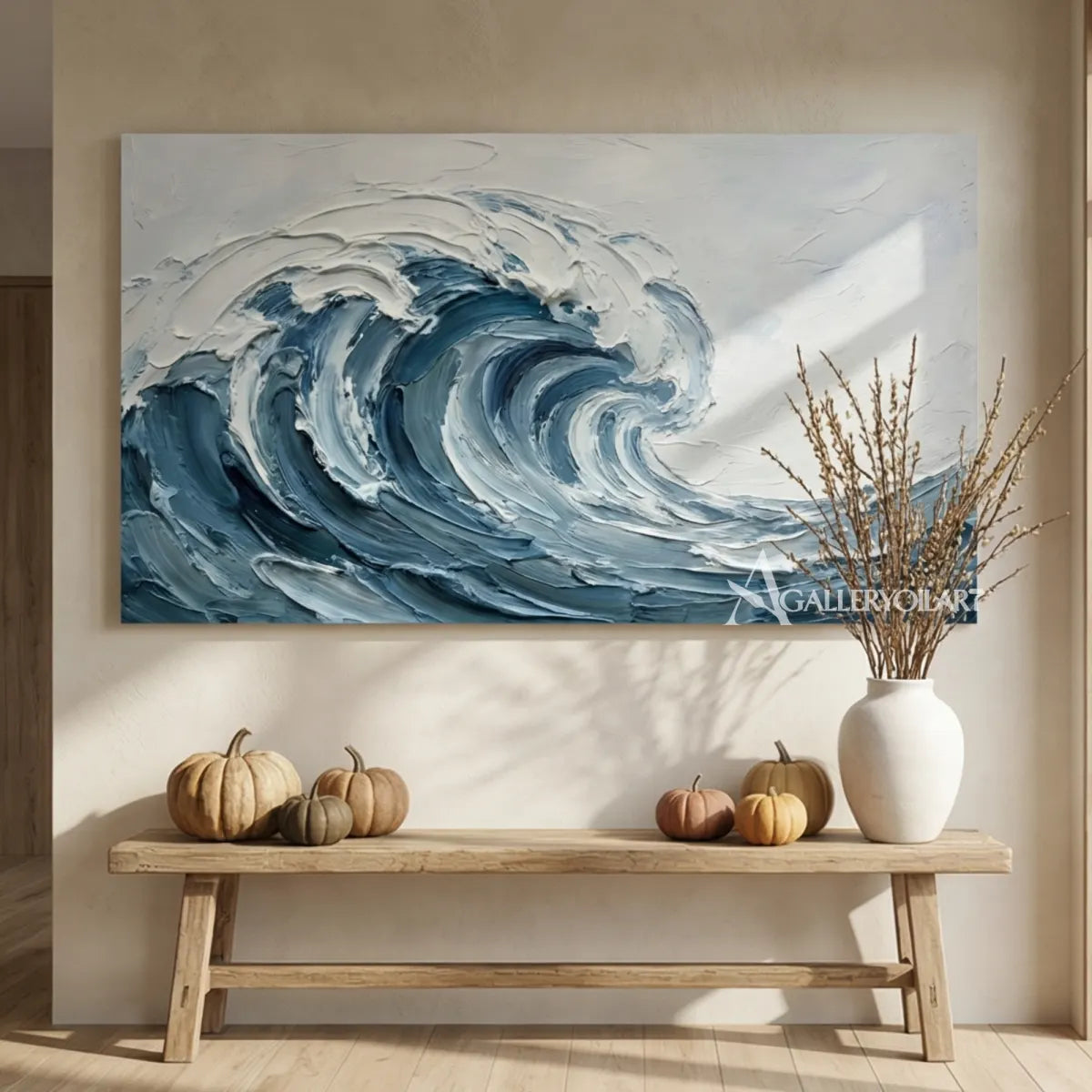 Cresting-ocean-wave-sea-beach-art-blue-entryway