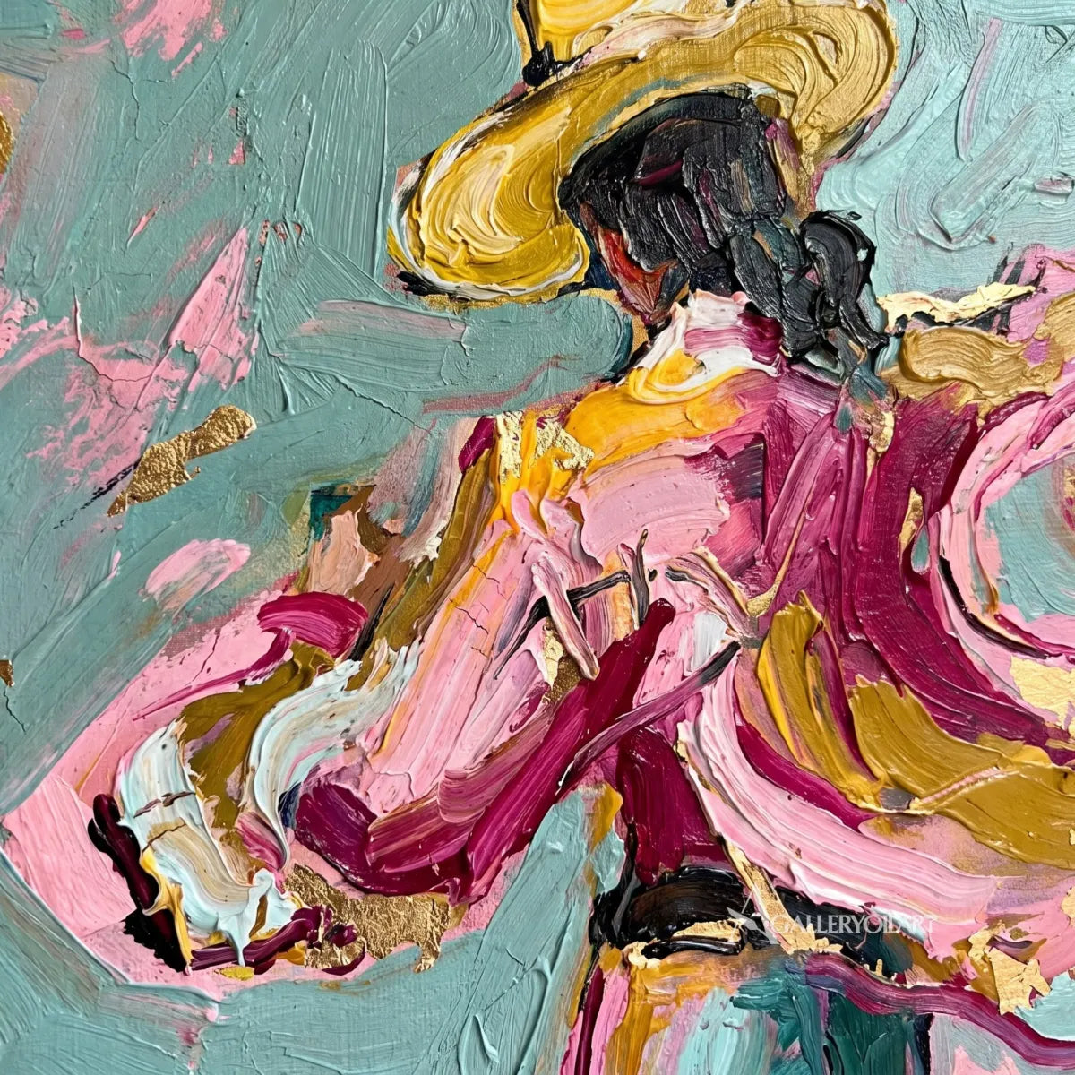dancing-ribbon-motion-pop-art-pink-wall-art-in-a-close-up-view