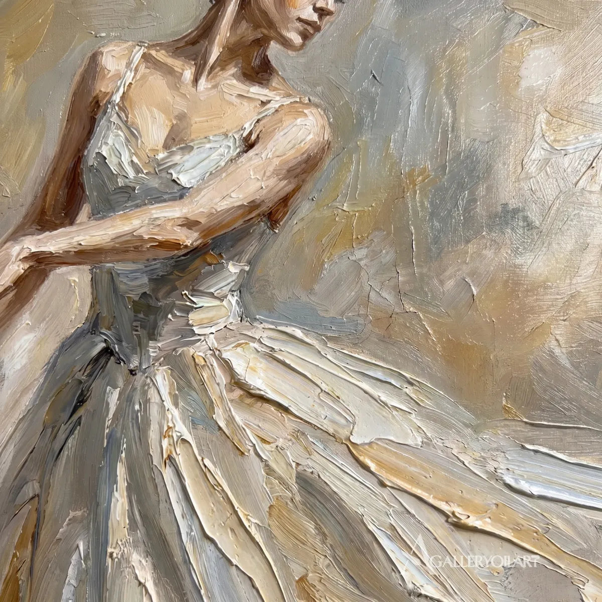 Close-up-of-a-dancer-portrait-showing-sweeping-ivory-and-gray-brushstrokes