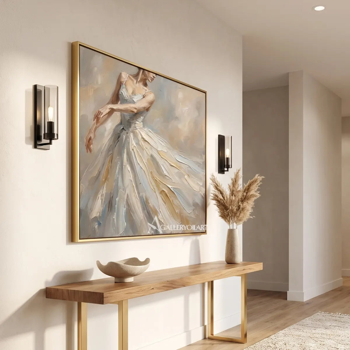 Transitional-interior-featuring-a-dancer-in-a-flowing-ivory-gown