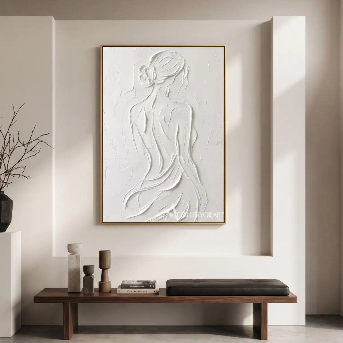 flowing-figure-relief-textured-3d-white-wall-art-in-a-minimalist-interior