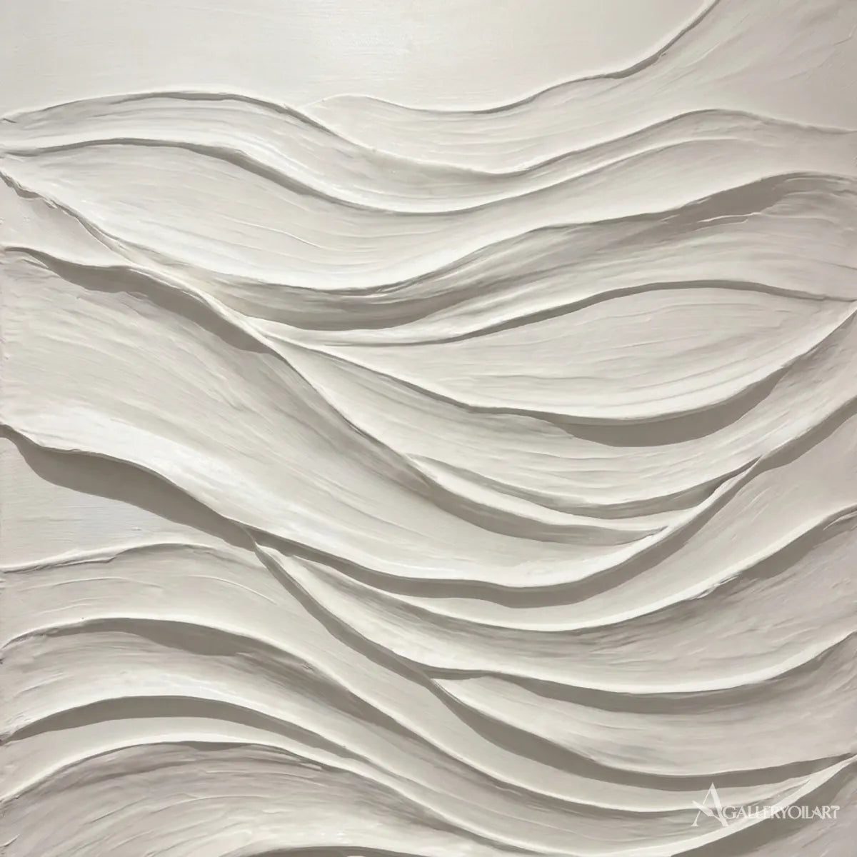 Textured 3D-white-and-gray-flowing veil-wall-art-a-minimalist-lounge