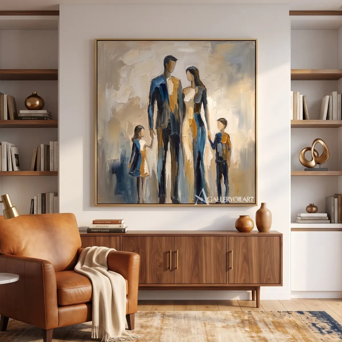 Expressive-portrait-art-of-a-group-of-figures-above-a-reading-lounge