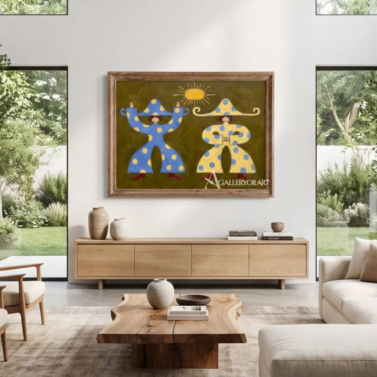two-hatted-figures-on-an-open-wall-in-folk-art-style-with-blue-and-cream-tones