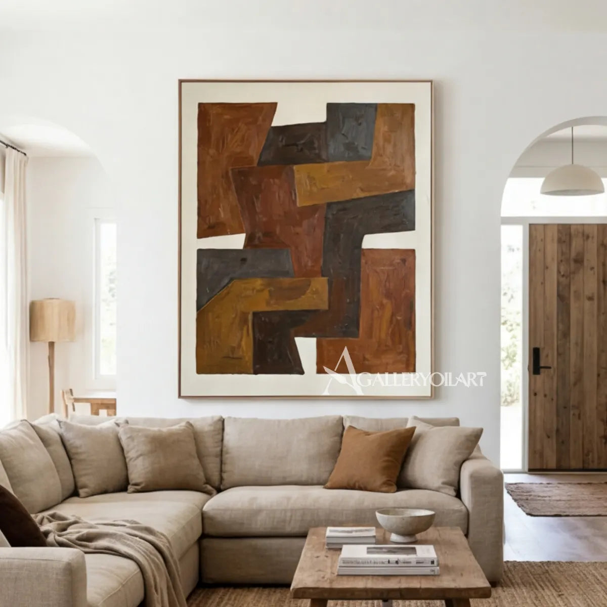 abstract-art-interlocking-earth-toned-forms-above-a-sofa