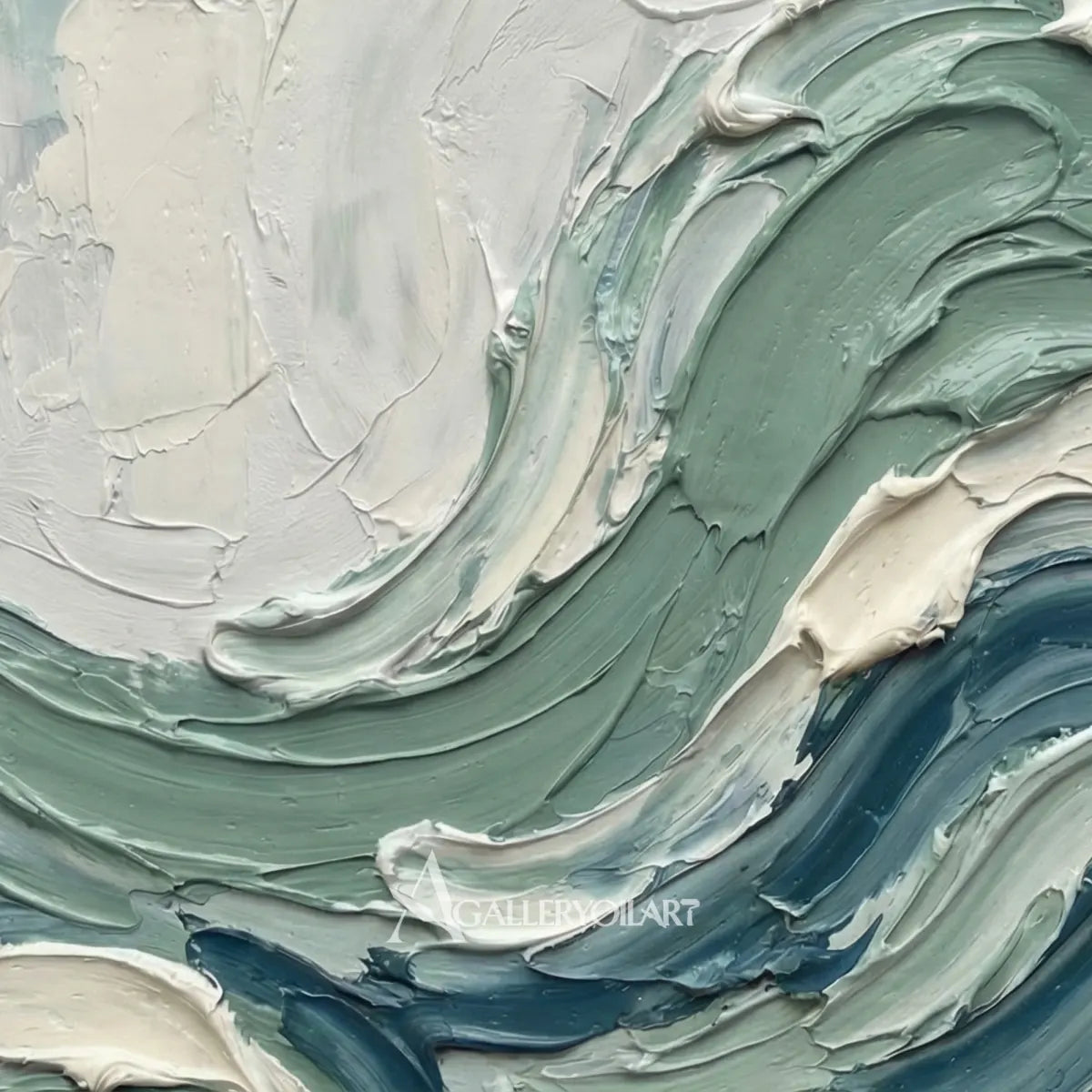Textured-3D-ocean-wave-blue-green-and-white-relief-art-close-up