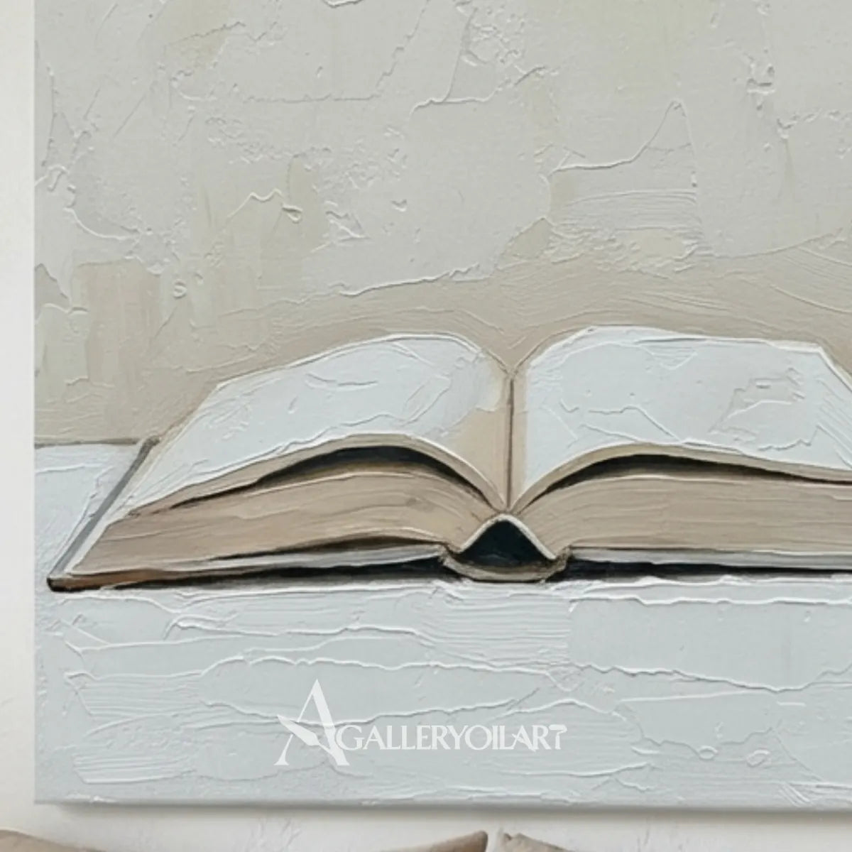 textured-3d-an-open-book-in-raised-relief-ivory-cream-pale-gray-warm-taupe-and-muted-brown-wall-art-in-detail
