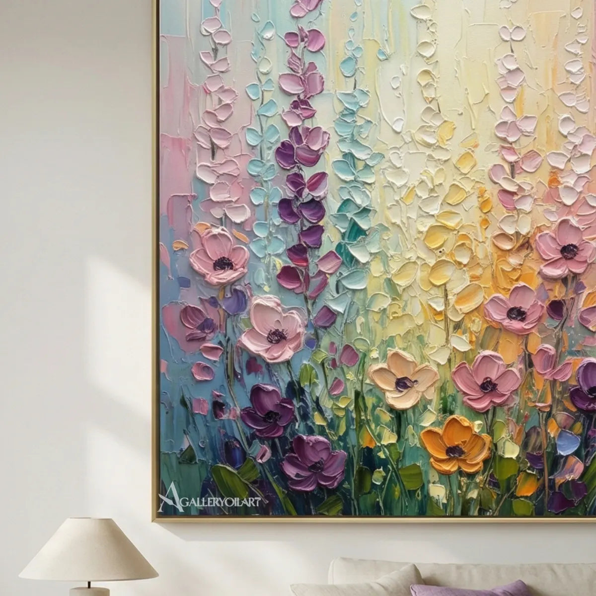 floral-tree-a-field-of-pastel-flowers-soft-pink-lavender-pale-yellow-mint-green-and-deep-green-wall-art-in-detail