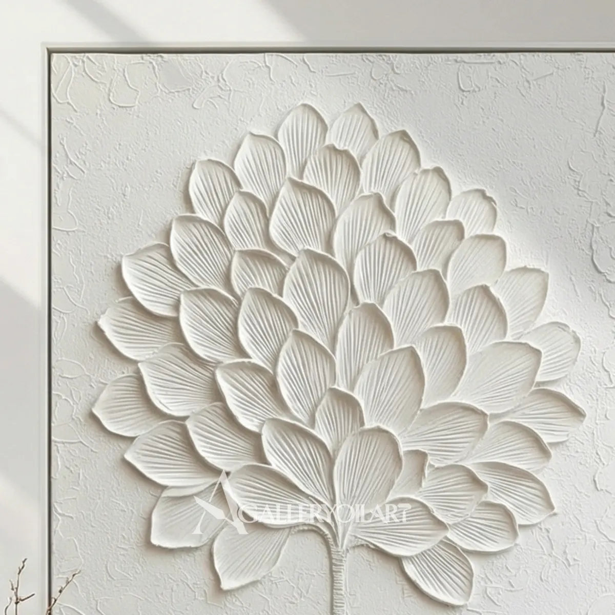 Floral-Tree-white-petal-crown-wall-art-flower-detail