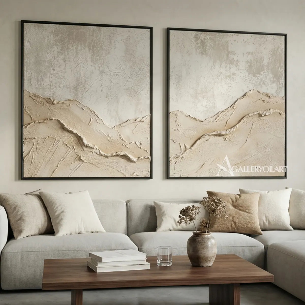 sea-beach-art-quiet-beige-ridge-diptych-in-a-modern-lounge