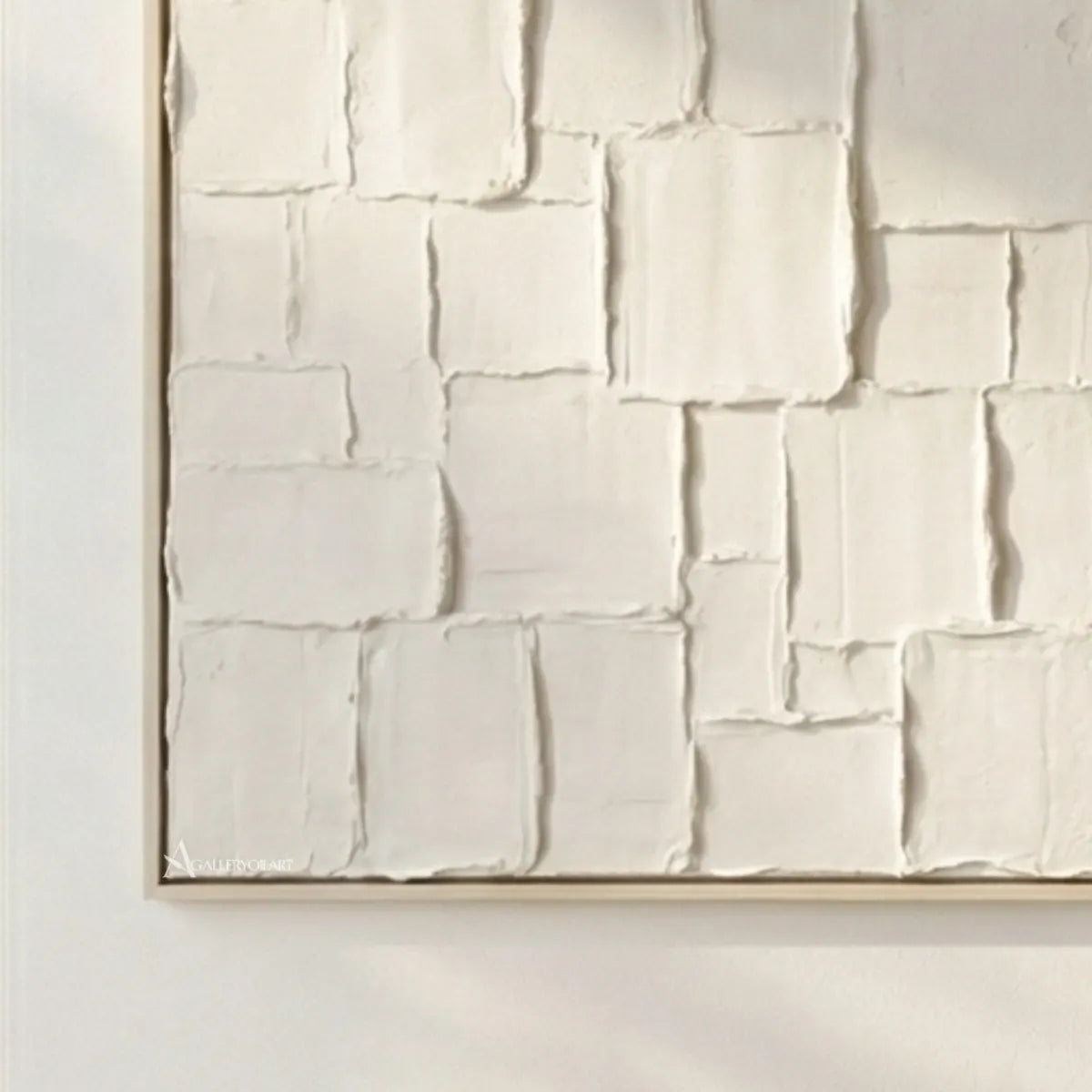 Raised-white-grid-textured-3D-wall-art-close-up-relief-detail