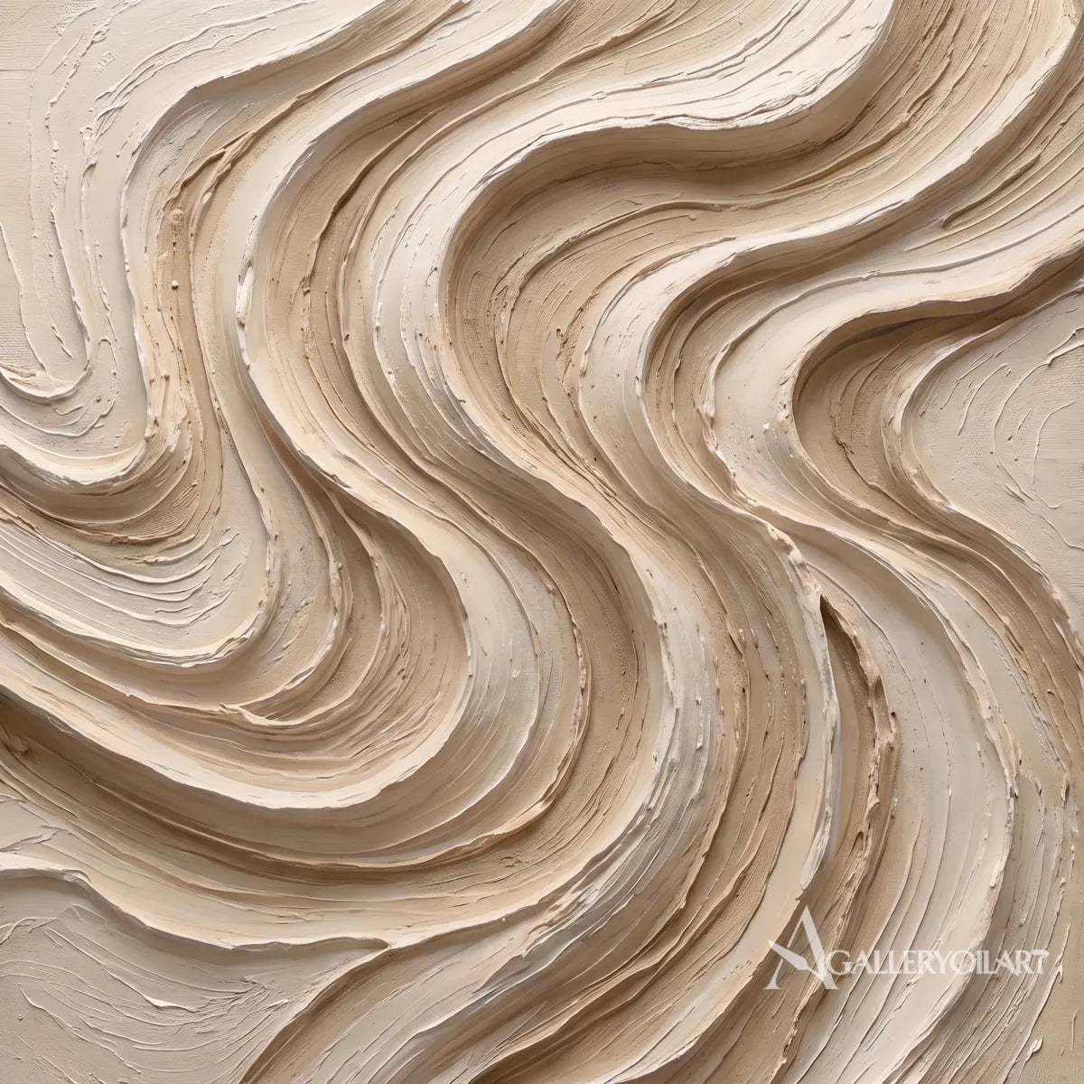 abstract flowing bands carved into a layered relief surface-textured-3d-beige-styled-interior