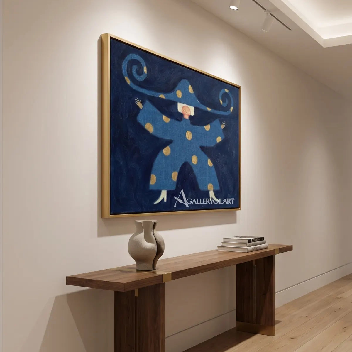 folk-art-figure-in-a-bright-sitting-room-with-blue-and-gold-accents